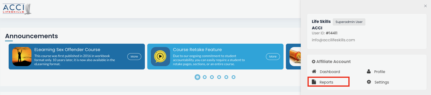 Create, Save & Receive Custom Reports