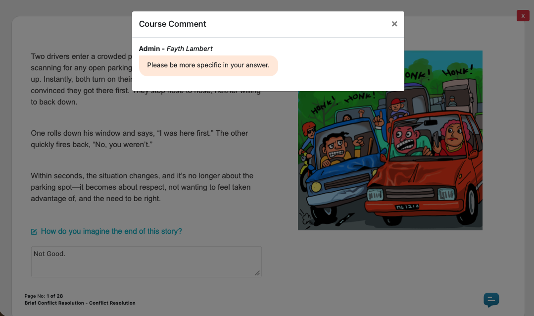 Student View of Course Comments